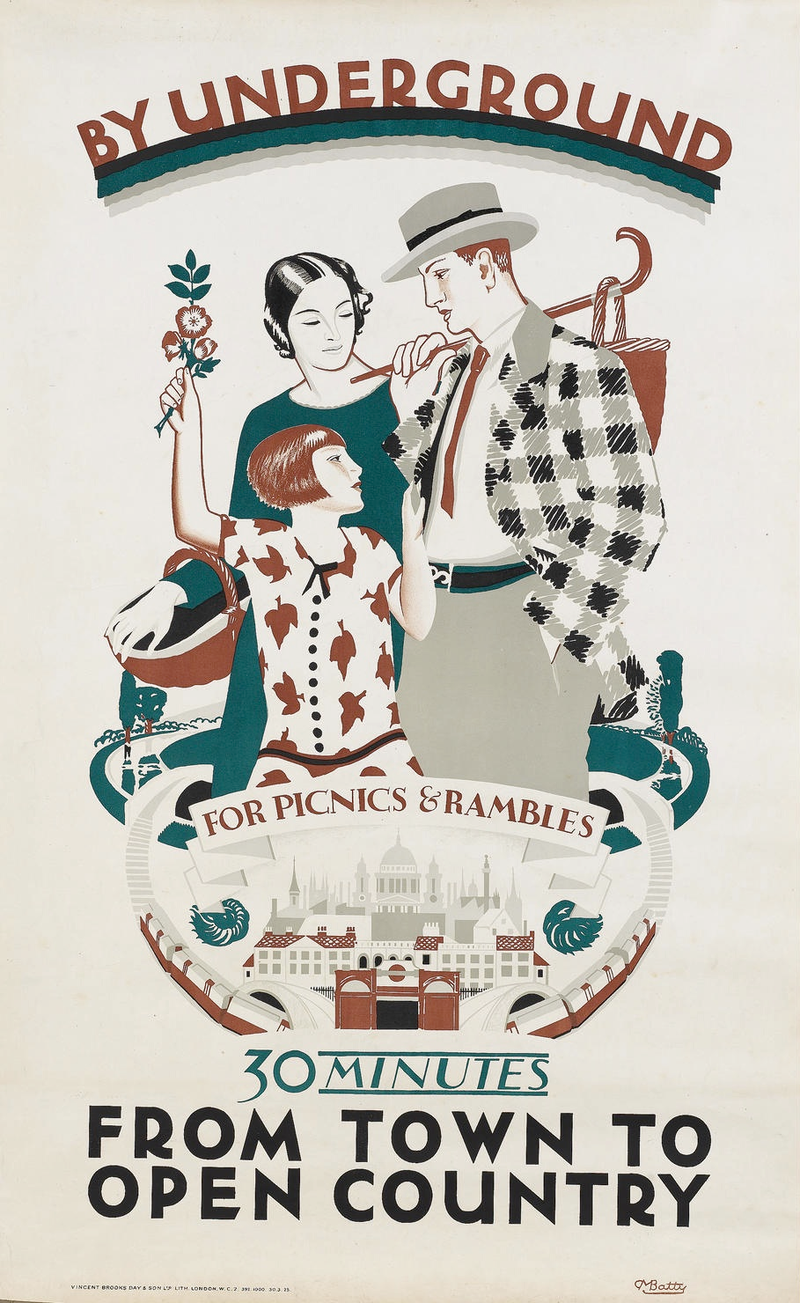 Illustration for article titled 1920s London Underground Posters Remind Us That Trains Are Wonderful